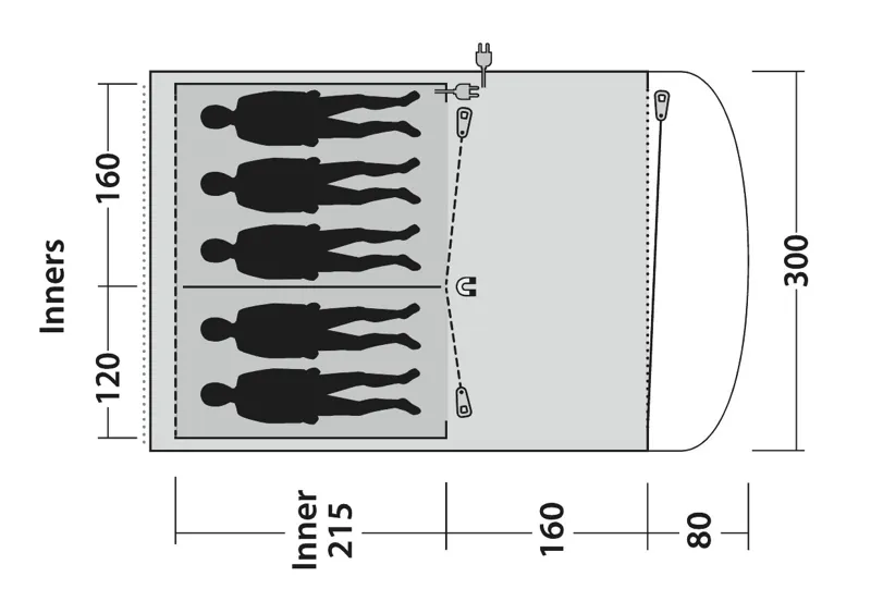 Outwell Oakwood 5 Tent - DEMO MODEL-1